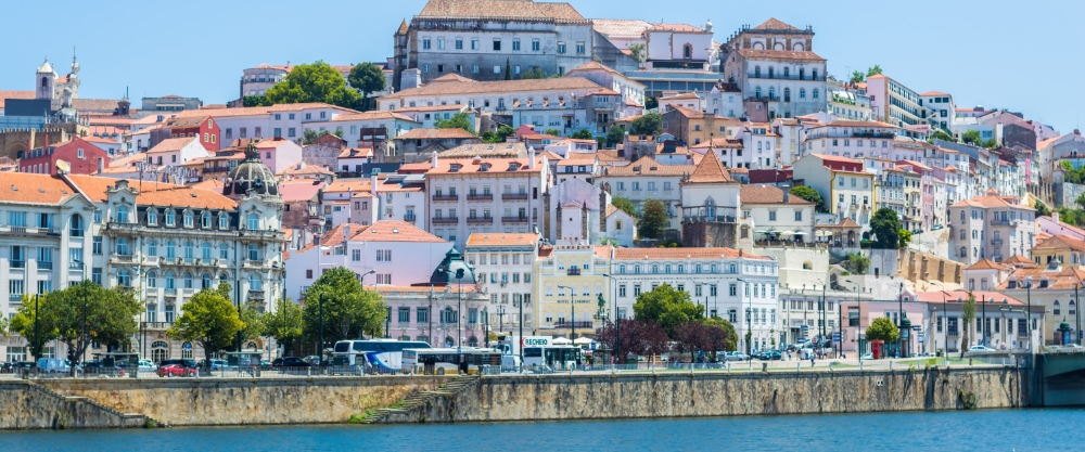 Typical postcard of Coimbra, one of Portugal's liveliest and most historic university cities.